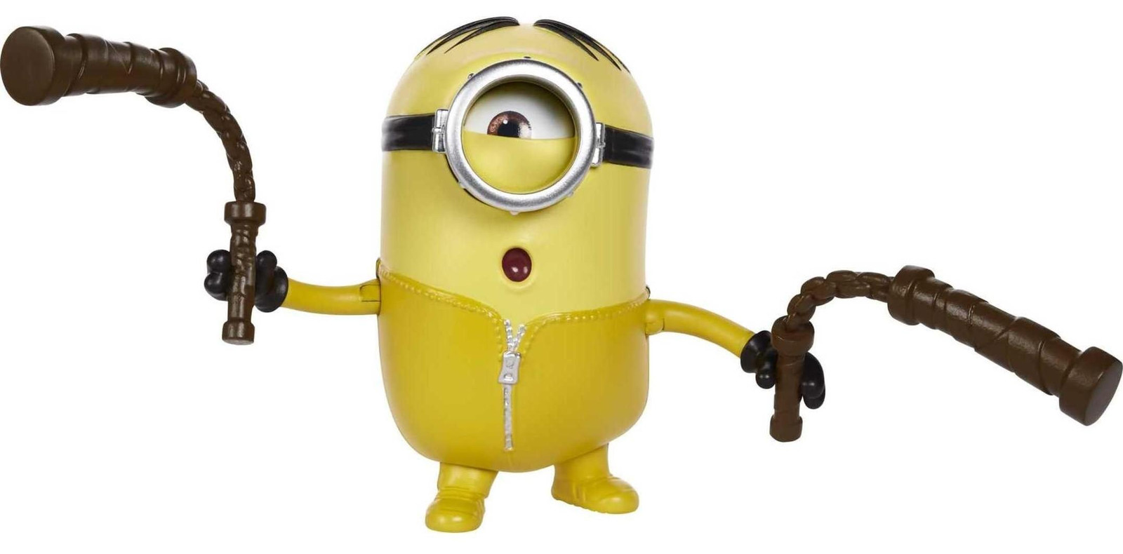 Kung Fu Stuart Actiefiguur met Nunchakus - 10 cm