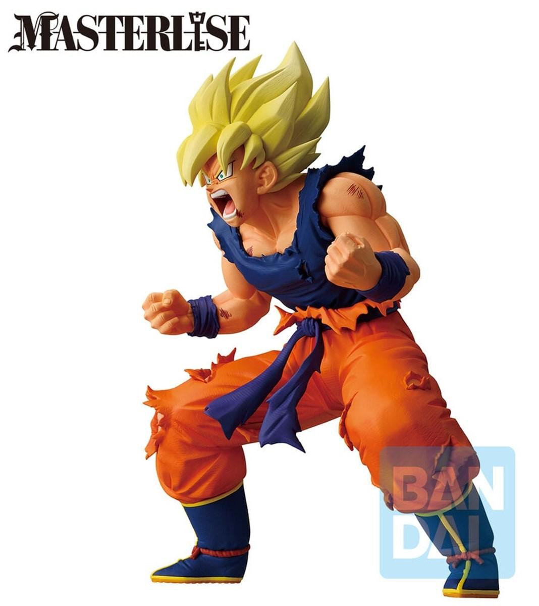 Banpresto Dragon Ball Z Masterlise Battle of the Super Saiyan Super Saiyan Son Goku Ichibansho figuur, 19 cm