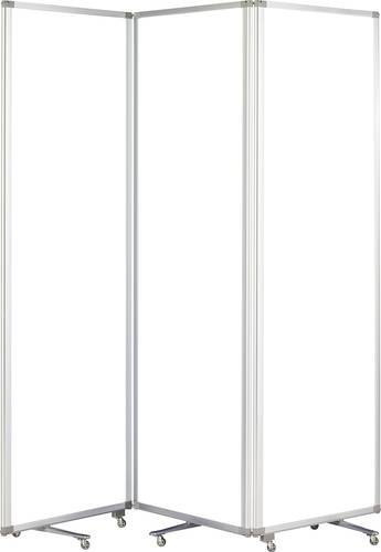 Magnetoplan Raumteiler Transparent Polycarbonat, Aluminium 1105351