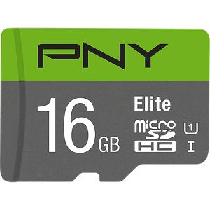 PNY Micro-SD-Karte Elite, 16GB, bis 85 MB/s, UHS-I U1, SDHC