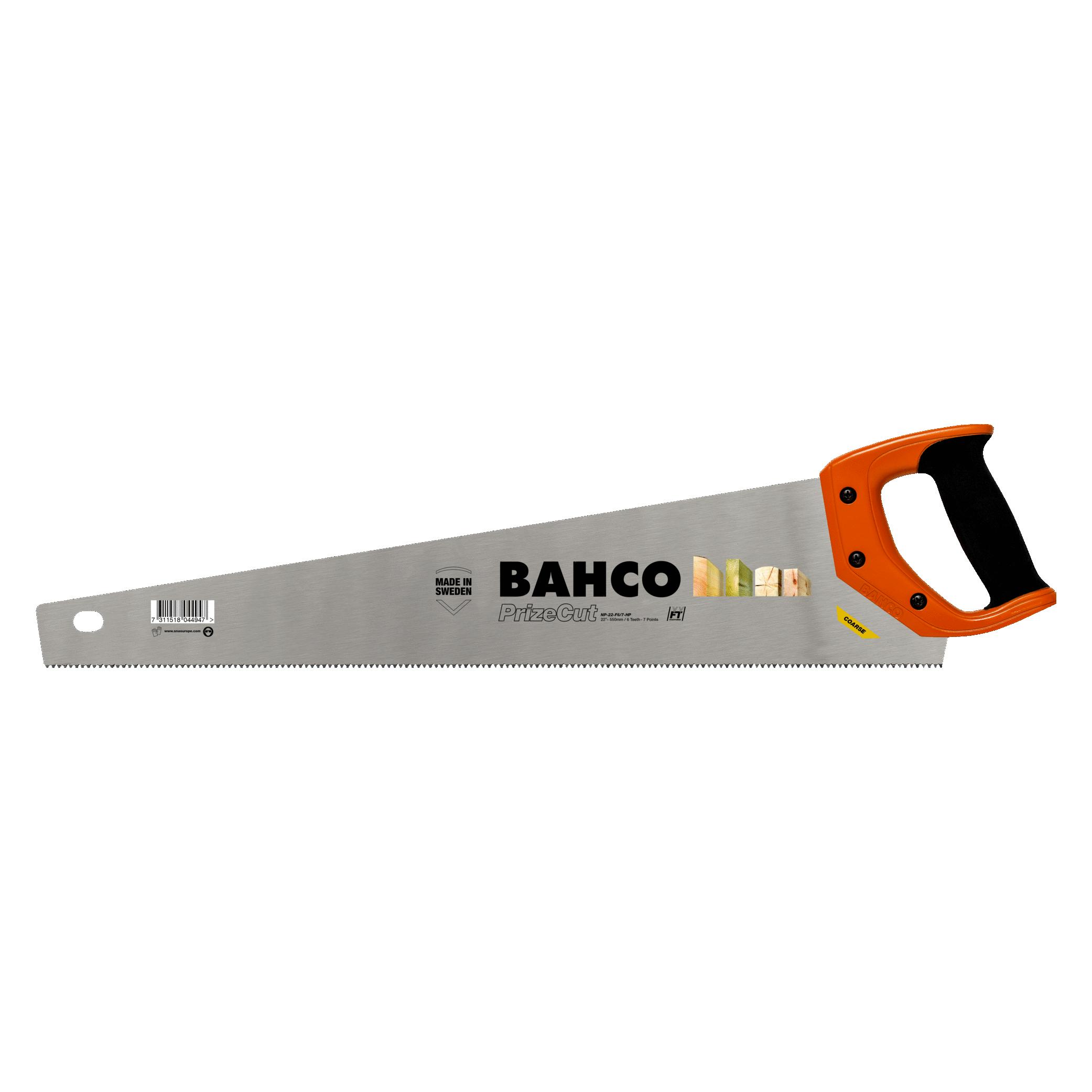 Bahco PrizeCut-Ziehhandsäge für grobe/mitteldicke Holzwerkstoffe, 7 ZpZ 550 mm (NP-22-F7-8-HP)