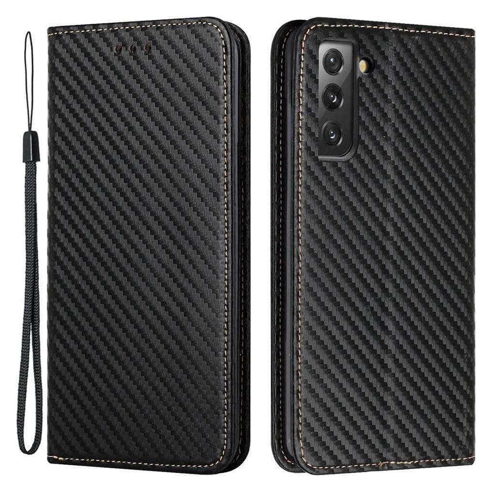 Cover-Discount Galaxy S22+ - Carbon Look Flip Case Hülle (Samsung Galaxy S22+) (70197203)