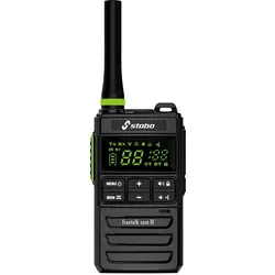 Stabo freetalk com III 20262 PMR-Handfunkgerät 1er Set, Walkie Talkie, Schwarz