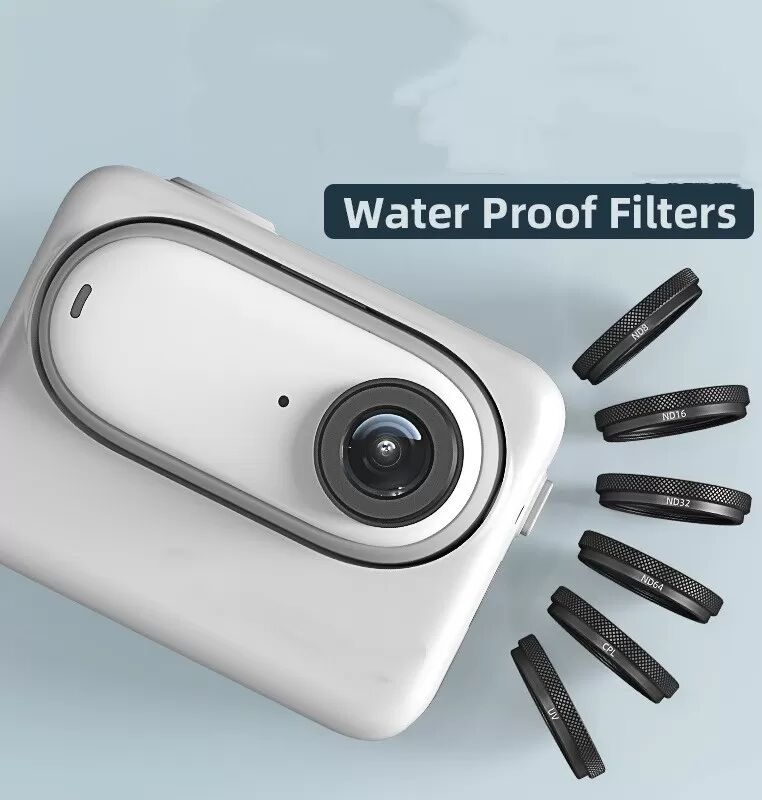 INF Ensemble de filtres étanches ND8+16+32+CPL pour Insta360 GO3/GO2