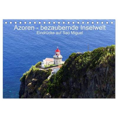 Azoren - bezaubernde Inselwelt. Eindrücke auf Sao Miguel (Tischkalender 2027 DIN A5 quer), CALVENDO Monatskalender