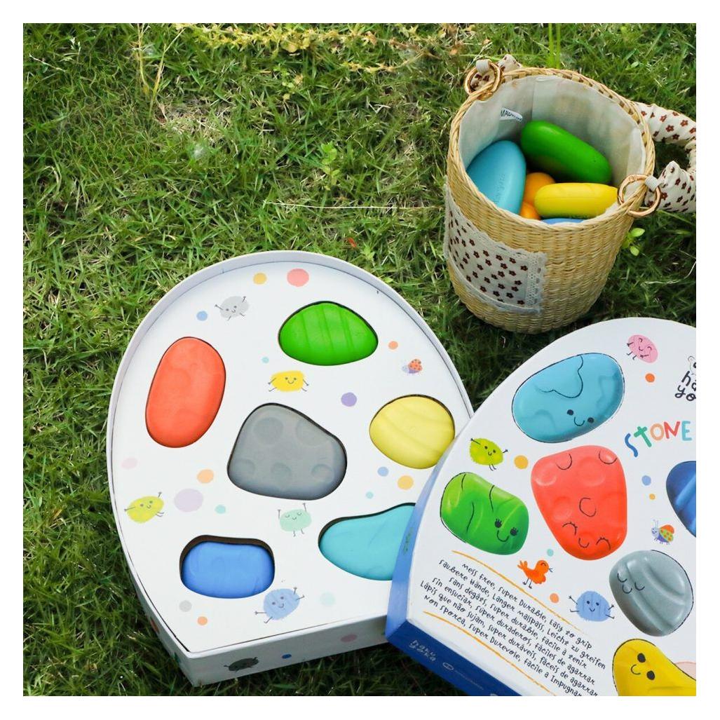 Haku Yoka Shaped Crayons - Stone Stack Crayons (59CP233115) (6x) (59CP233115)