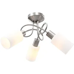 vidaXL Deckenleuchte mit Keramik-Lampenschirmen für 3 E14 Glühlampen