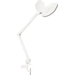 LUMENO 8615GR - Lupenleuchte, LED, ovale Echtglaslinse, 5 Dioptrien, dimmbar