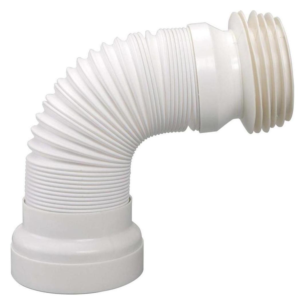 Airfit WC-Anschluss-Rohr DN 98 - 120, 285 - 500mm, flexibel, weiss (90010WA)