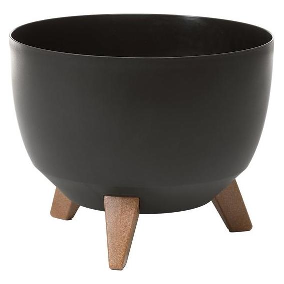 Lamela Flowerpot Roma 797-04, plastic, Ø 24 cm, black (24 x 15 cm) (797-04)