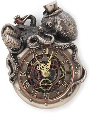 Unicorn Studio 7.68 in H Steampunk Nostradamus Prophet Octopus Figurine Poly Resin