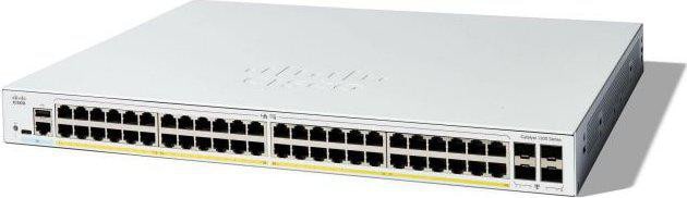 Cisco Catalyst 1200-24FP-4X Rackmount Gigabit Managed Switch, 48x RJ-45, 4x SFP+, 375W PoE+ C1200-48P-4X