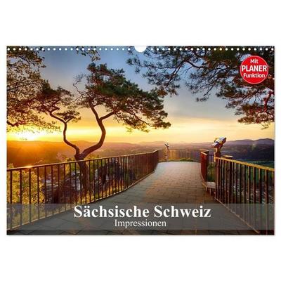 Sächsische Schweiz – Impressionen (Wandkalender 2027 DIN A3 quer), CALVENDO Monatskalender