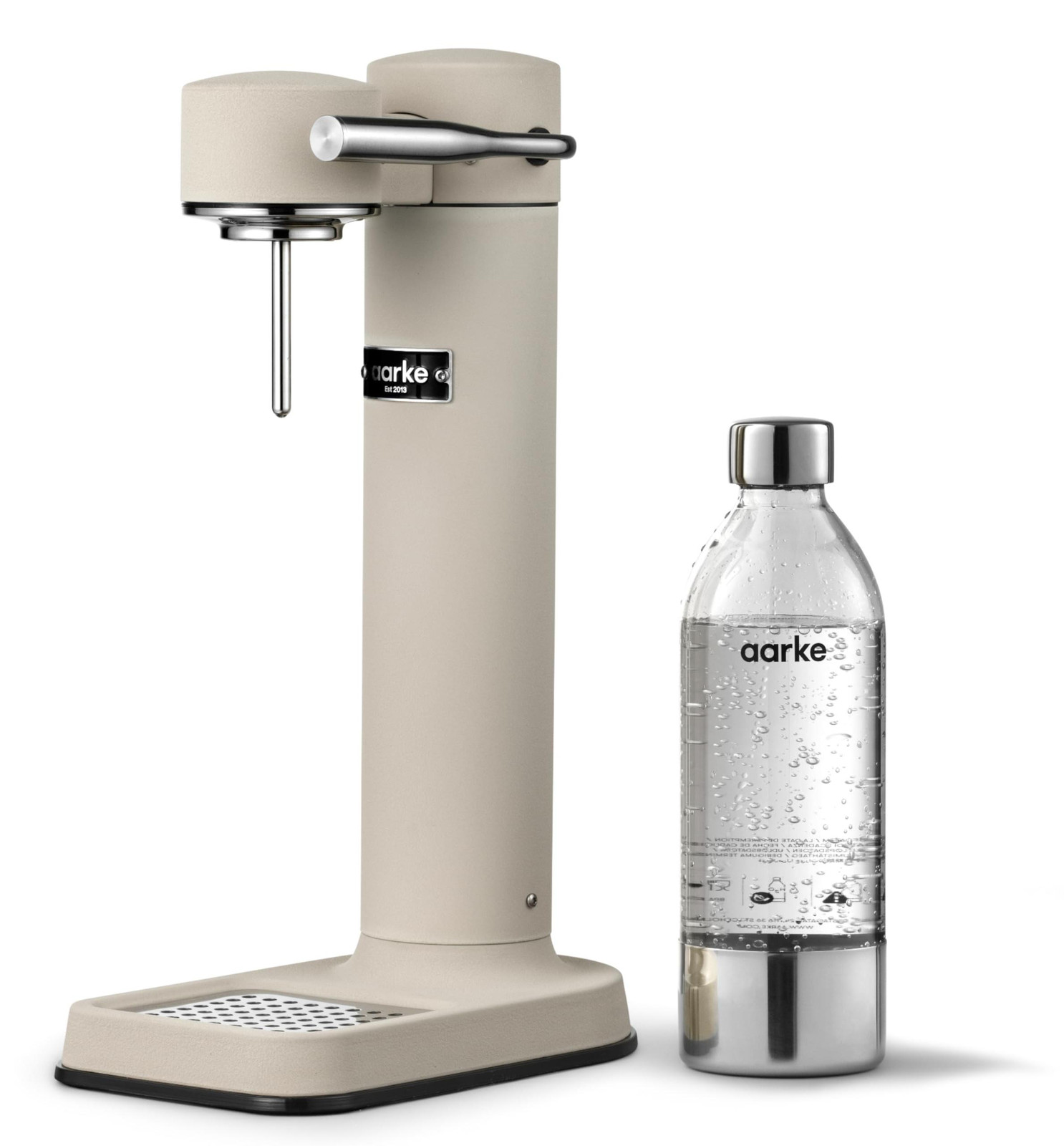 Aarke Carbonator 3 waterbron model Sand met PET-fles