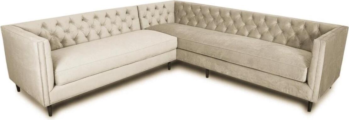 Ecksofa Grau Big Textill Stoff Chesterfield Sofas Kreative Möbel Wohnzimmer