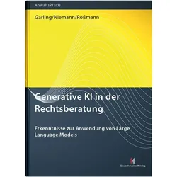 Generative KI in der Rechtsberatung, Fachbücher von Yvonne Rossmann, Annika Niemann, Sophie Garling