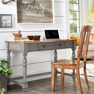 iNSPIRE Q Classic Oaklyn Antique 1-drawer Desk with Charging Station