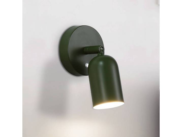 Searchlight Wandlampe Cone, dimmbar, grün, für Wohn- / Esszimmer, Metall, LED Wandleuchte, Wandlampe Innen