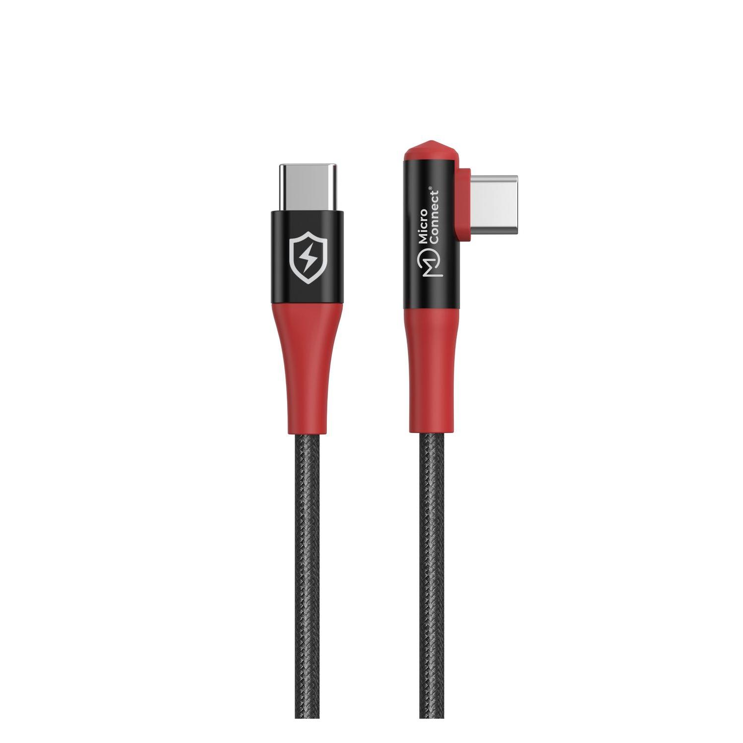 MicroConnect Safe Charge Angled USB-C to C (1.50 m, USB 2.0, 240 W) (MC-ANGCUSBC-SC-240W)