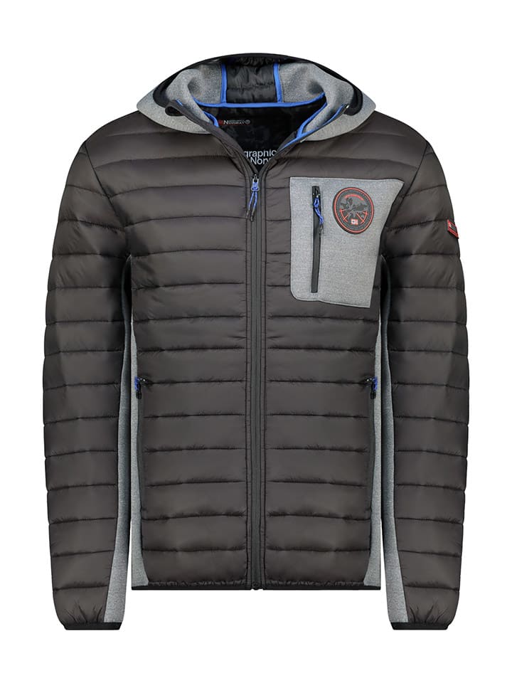 Geographical Norway Übergangsjacke "Boaz" in Schwarz/ Grau - M