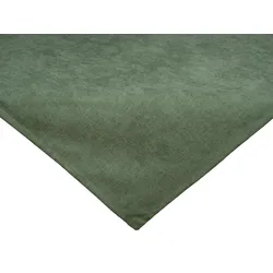 XS-MITTELDECKE FarbTon Chenille-Haptik oliven-grün 60/60 cm