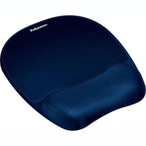 Fellowes Mauspad Memory Foam, 91758, saphir, 202 x 235 mm, Stoff, Schaumstoff-Handgelenkauflage