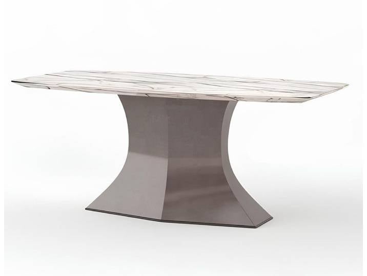 Xlmoebel Esstisch Luxus Esstisch aus Holz und Marmor im eleganten Design (Esstisch), Hergestellt in Europa