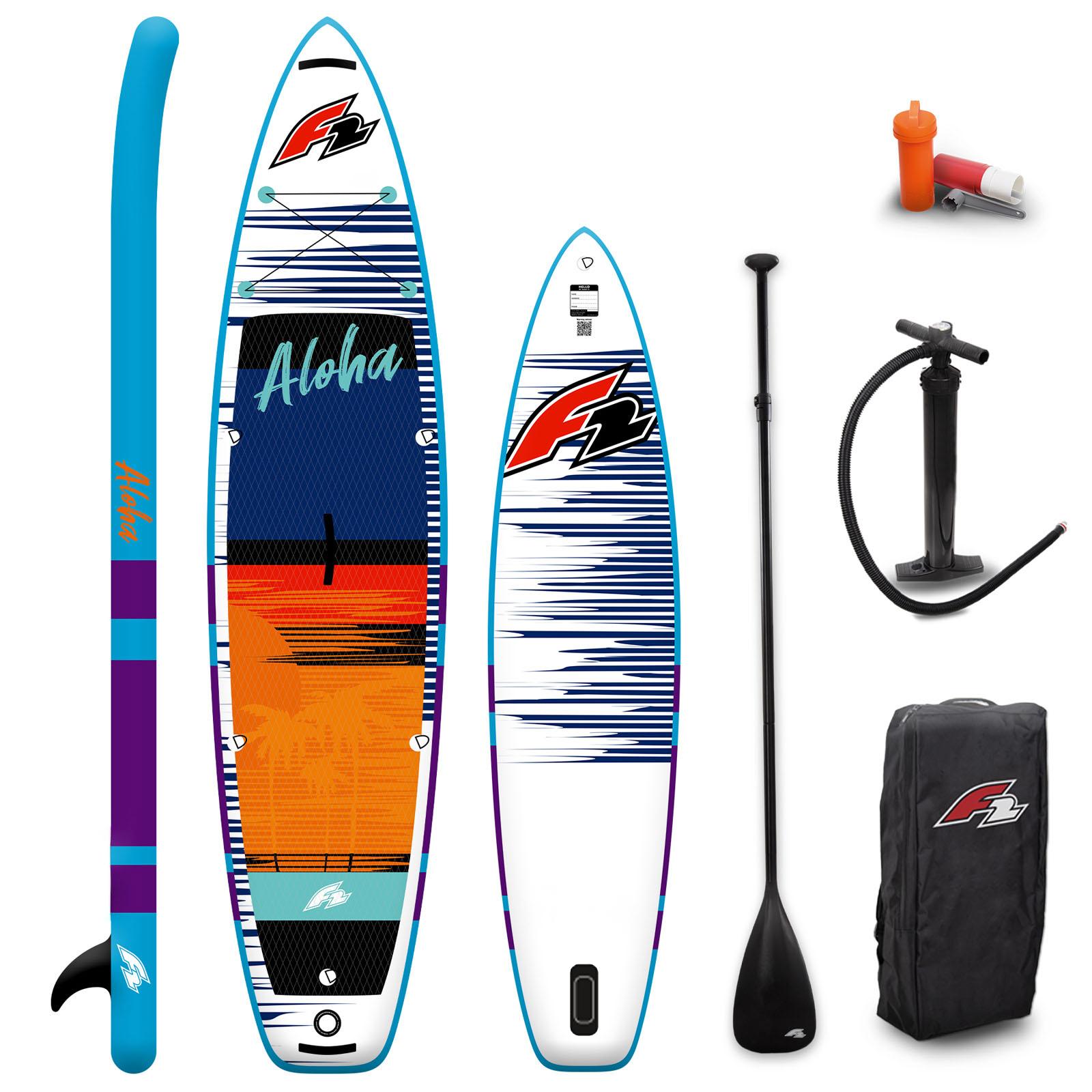 F2 SUP Stand Up Paddle Board Aloha 10'5'' Rot