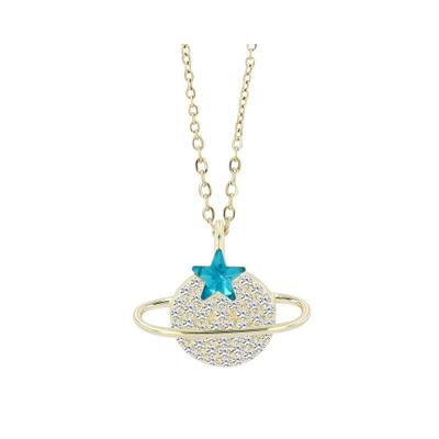 Kette ohne Anhänger ADELIA´S "Halskette mit Anhänger – Planet aus 925 Silber", gold, Halsketten, Damen, 40cm, Silber 925 (Sterlingsilber), Ein kleines Geschenk mit großer Wirkung
