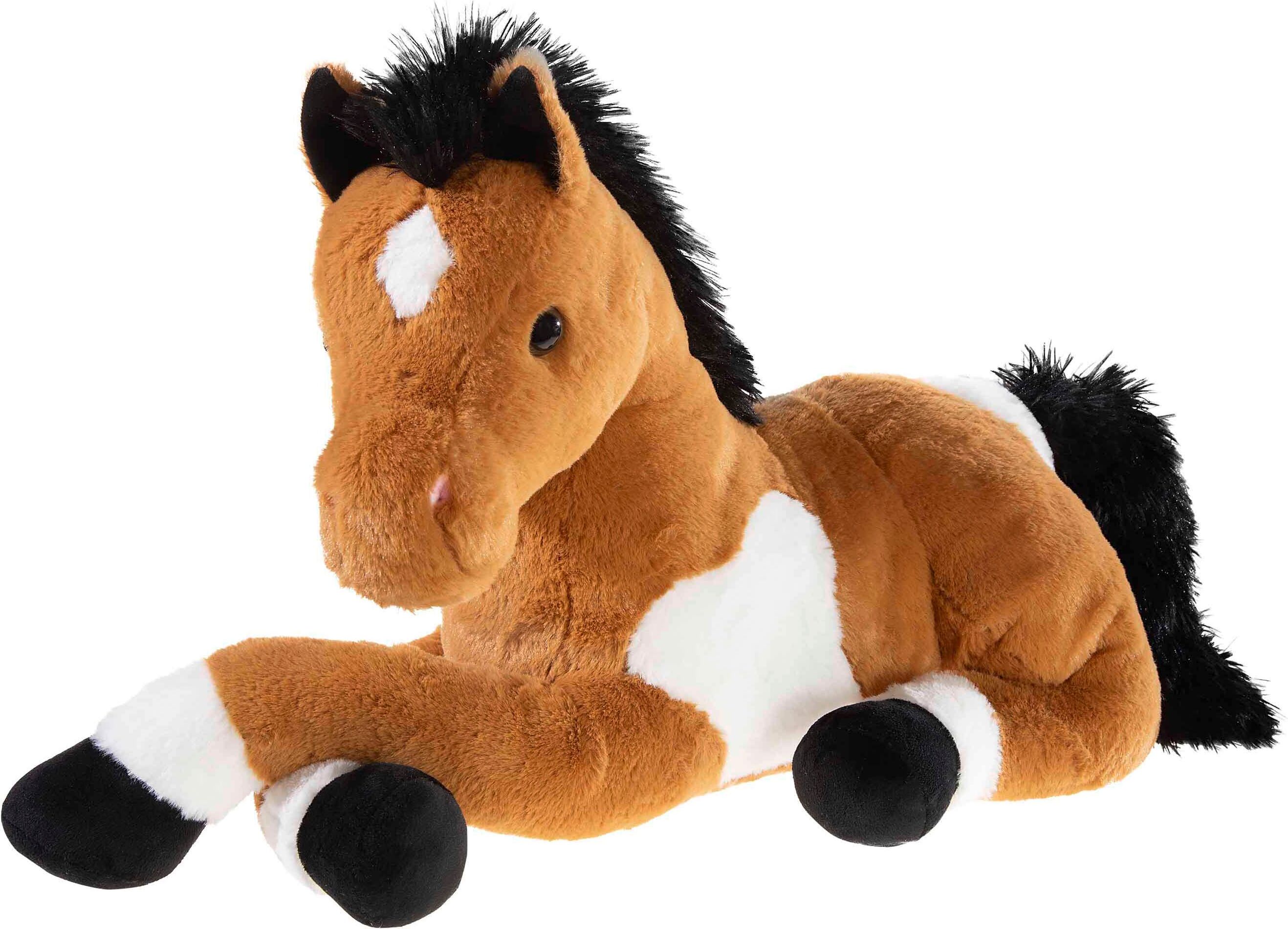 Kuscheltier HEUNEC "Misanimo, Pferd liegend, 50 cm", braun, Plüschfiguren, KinderH:50cm, Kuscheltier, H:50cm