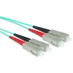 ACT 10 meter LSZH Multimode 50/125 OM3 fiber patch cable duplex with SC connectors (10 m), Netzwerkkabel