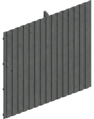Rückwand Deckelschalung SKAN HOLZ Emsland 362 x 330 cm schiefergrau