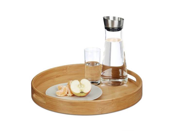 Relaxdays Dienblad bamboe rond