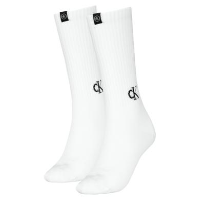 Socken CALVIN KLEIN, Damen, Gr. Sockengröße, weiß, Obermaterial: 75% Baumwolle, 16% Polyamid, 7% Polyester, 2% Elasthan, Socken Socken