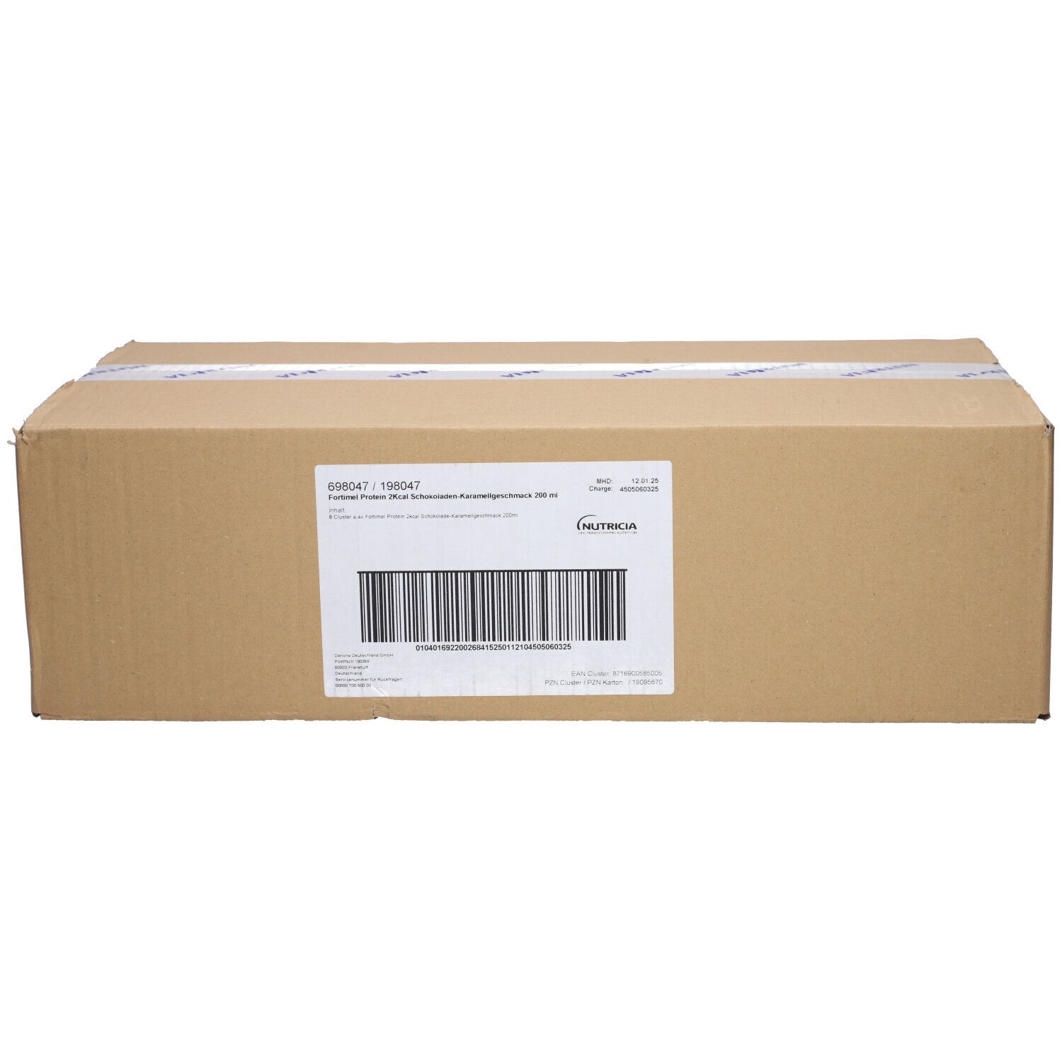 Fortimel Protein 2 kcal Schoko.-Karamell Trinknahr 32x200 ml Flüssigkeit