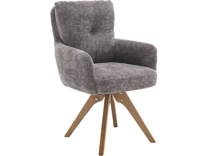 Esszimmerstuhl HOME AFFAIRE Valldemossa , grau (anthrazit, natur, anthrazit), B:60cm H:92cm T:67cm, Stühle, Esszimmerstuhl