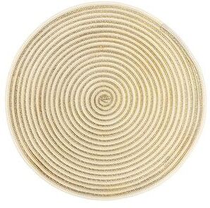 IH Casa Decor Woven Round Shimmer Placemat (Gold) - Set of 12