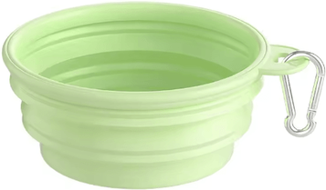 Inspire Picks Collapsible Silicone Dog Bowl Portable Travel Food & Water Bowl For Dogs And Cats green 350ml