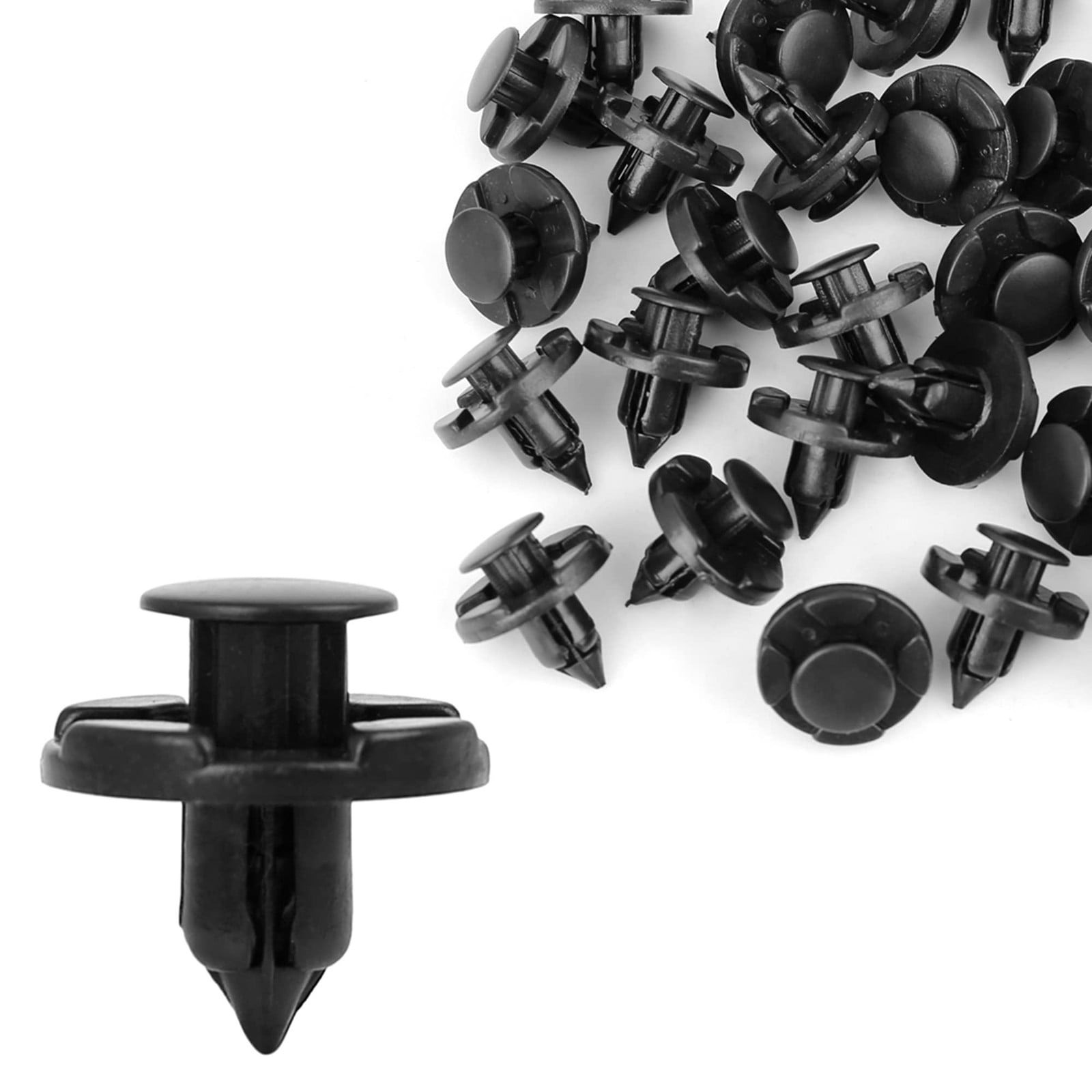 Selius 30 stuks zwarte kunststof klinknagels 8mm
