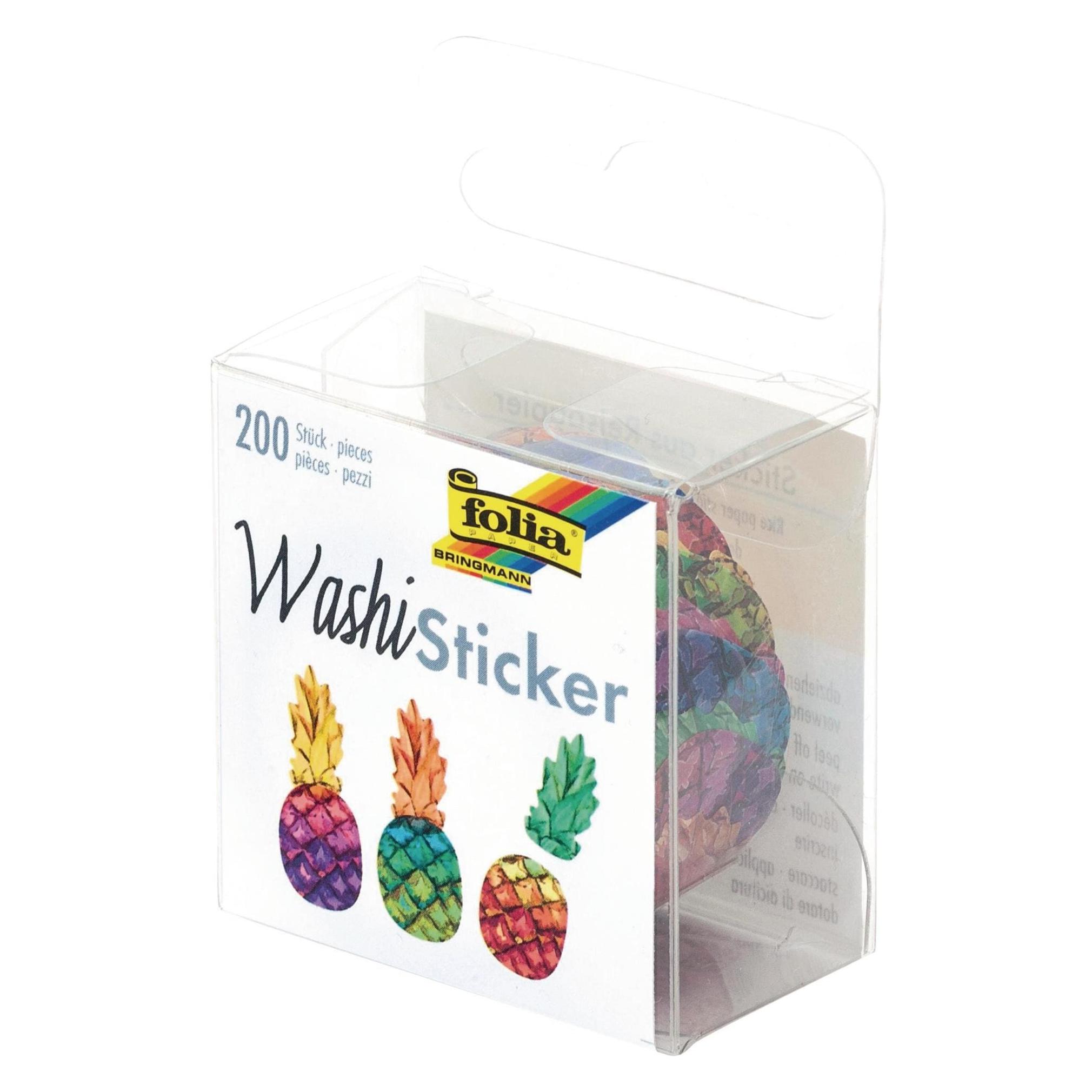 Folia Washi Ananas (200 Sticker) (26505)