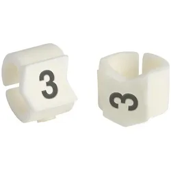 Brady, Kabelverbindung Zubehör, SCN-23-3, Clipsleeve Drahtmarkierer, Beschriftung "" 3 "", für Kabeldurchmesser von 5,9