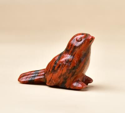 Perfect Picks Market Natural Crystal Bird Carving A Perfect Crystal Gift For Home Decoration red Sesame Stone