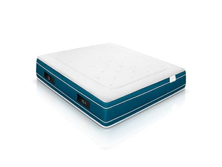 WIN REST Visco Gel-Taschenfederkernmatratze Aqua, Höhe 30 cm, mittlere Festigkeit, Kern mit 750 Federn, Damastgewebe 400 g, hypoallergene Faser, Super Soft (140 x 200 cm)