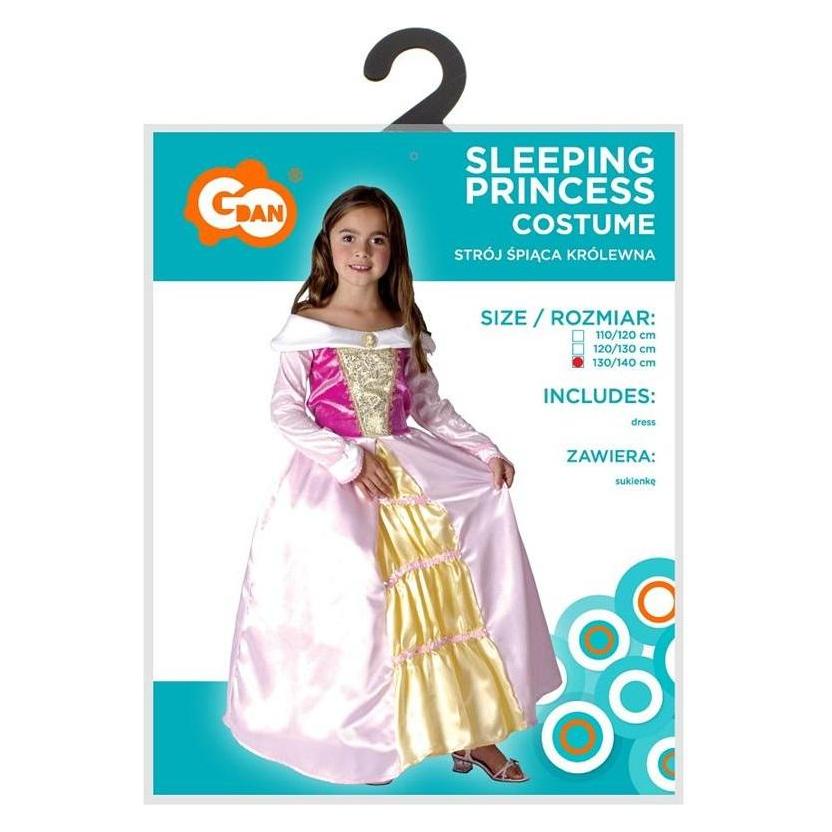 GoDan Dornröschenkostüm für Kinder, Grösse 130/140cm (140) (58225234)