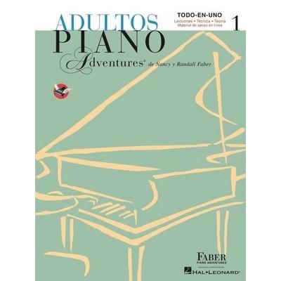 Adultos Piano Adventures: All in One Piano Course - Book 1 - Spanish Edition Adult Piano Method Book in Spanish Piano Lessons Sheet Music Songbook