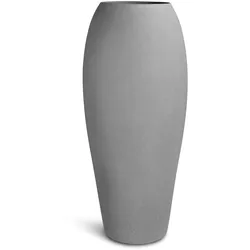 Polystone Essence hoher Pflanzkübel Ø 52 cm, Höhe 120 cm grau