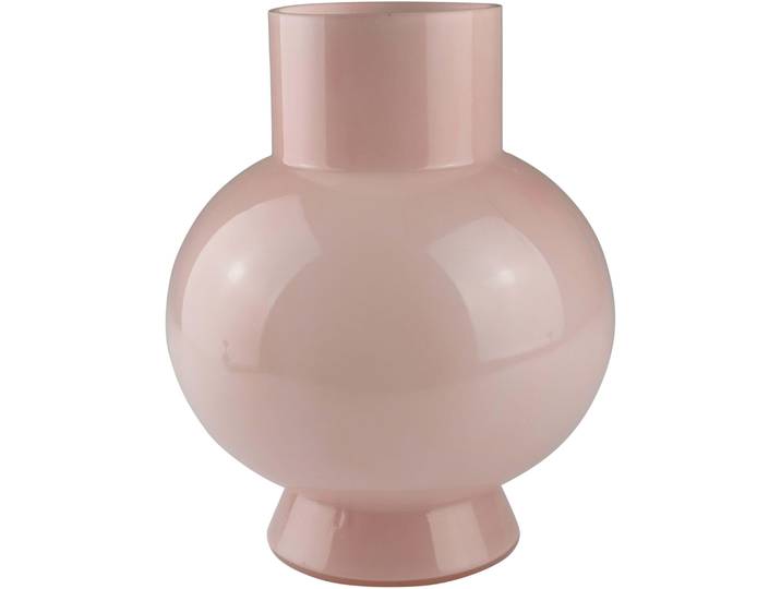 Dekovase AM DESIGN Rosafarbene Glasvase , rosa, B:17cm H:22,5cm, Glas, Vasen, Dekovase, für einen eleganten und sanften Akzent