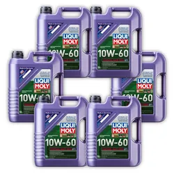 6x Motoröl LIQUI MOLY 1391 Synthoil Race Tech GT1 Motoröl 10W-60 Motorenöl Öl 5L
