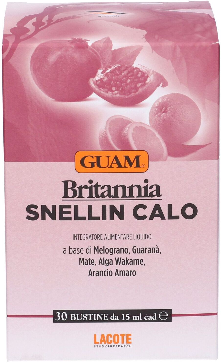 LACOTE Srl Guam - Britannia Snellin Calo 30 Bustine da 15ml - Integratore per la Gestione del Peso con Formula Naturale