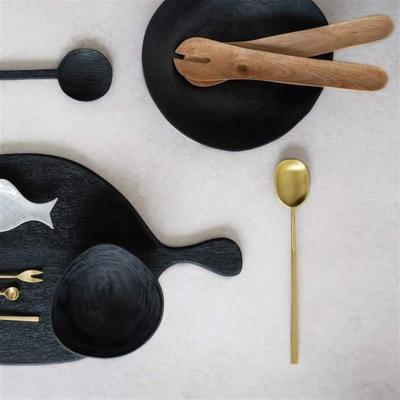 Urban Nature Culture Salad Server Mango Wood Golden Oak- ST - Golden oak